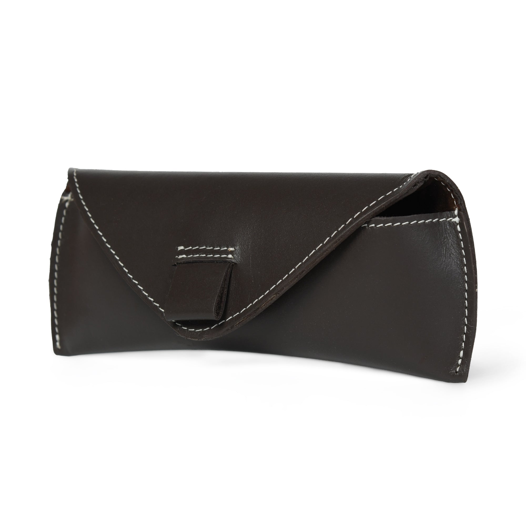 Brown Guard Leather Sunglass Case