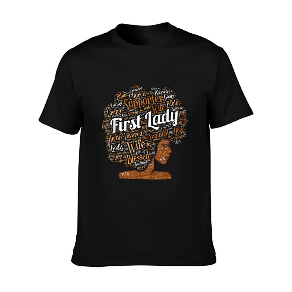 First Lady  Pastor's Wife Black Woman Afro T-Shirt