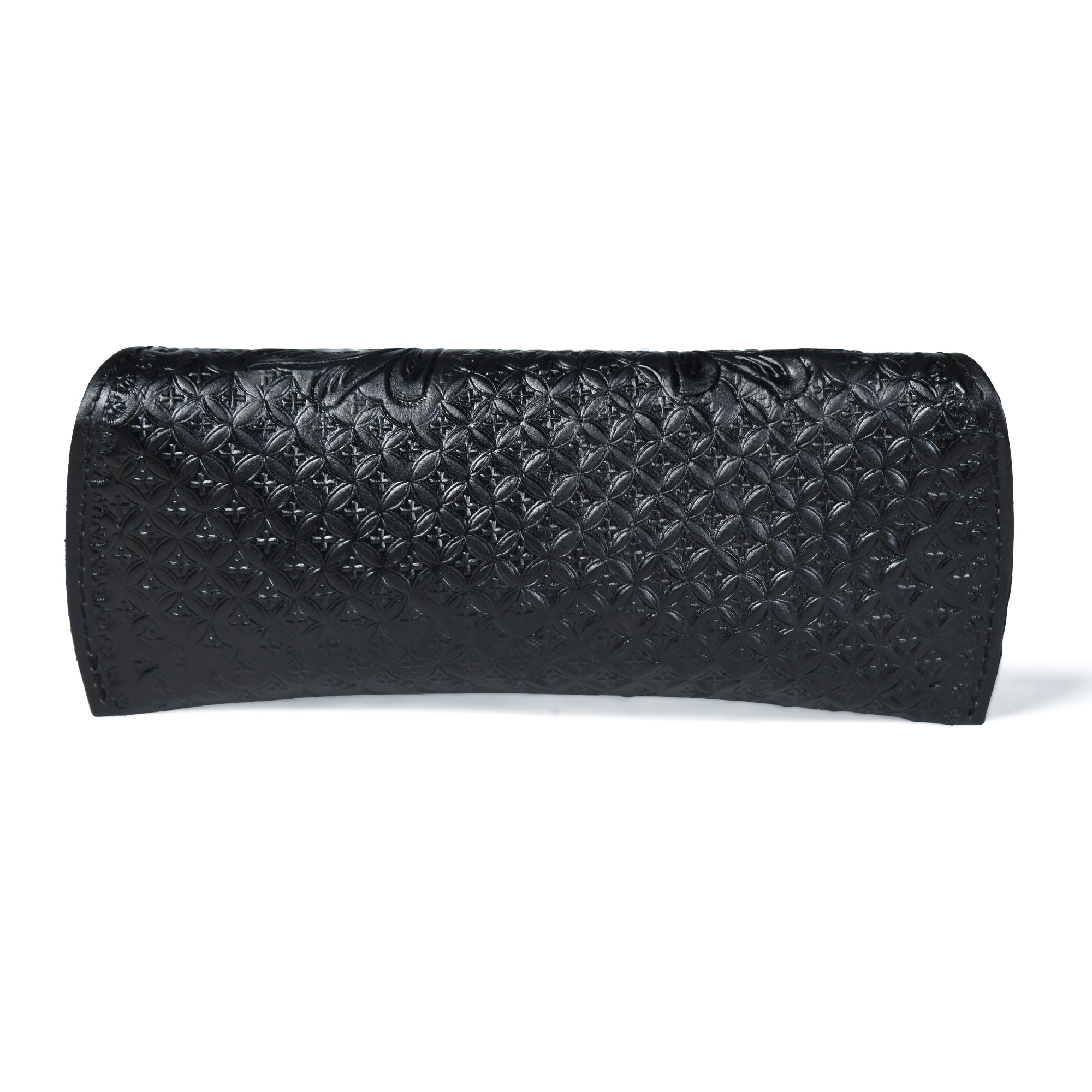 Black Textured Leather Sunglasses Cover