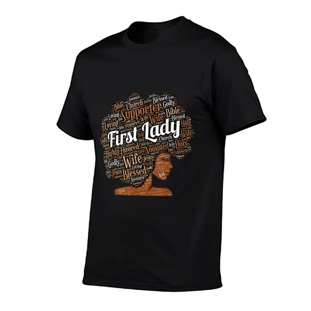 First Lady  Pastor's Wife Black Woman Afro T-Shirt