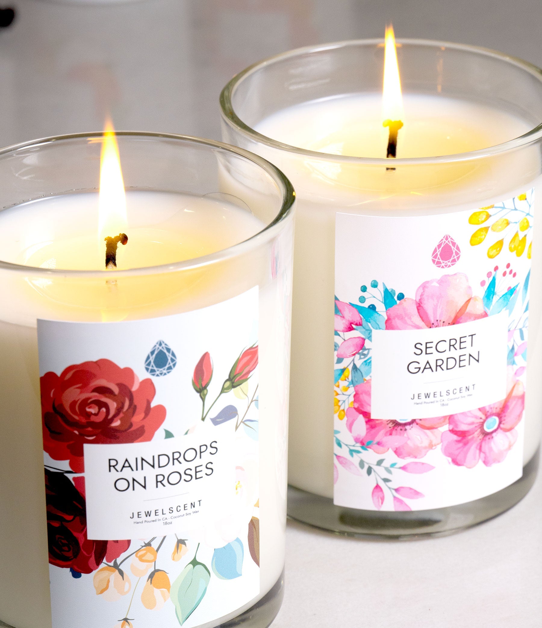 Raindrops on Roses 18oz Home Jewelry Candle